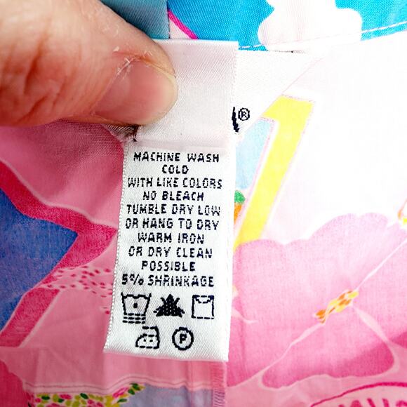 Vintage Lilly Pulitzer White Label Cruise Away Vacation Cropped Pants Size 6 - Picture 10 of 10